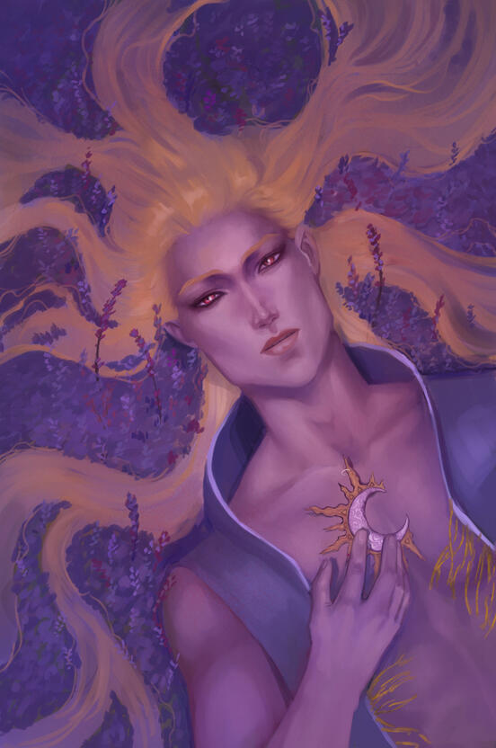 Portrait with detailed BG