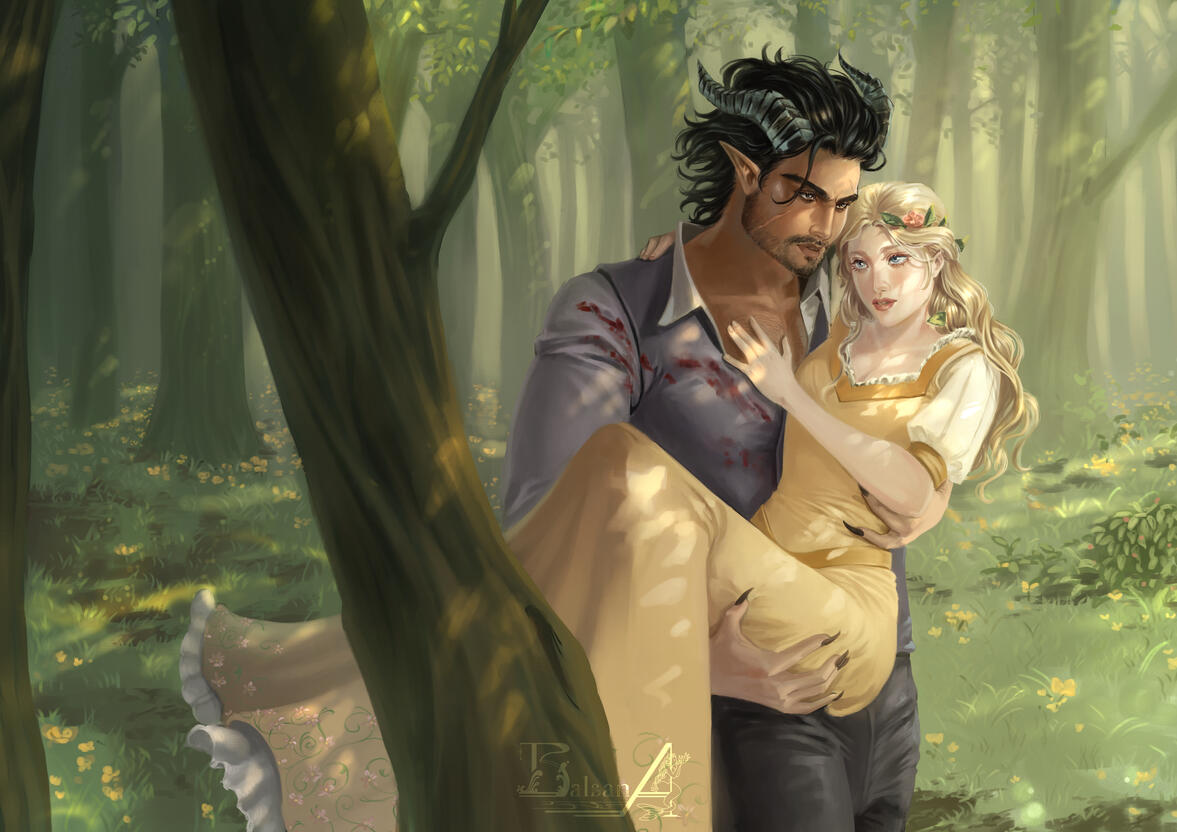 Couple half bodies detailed BG
